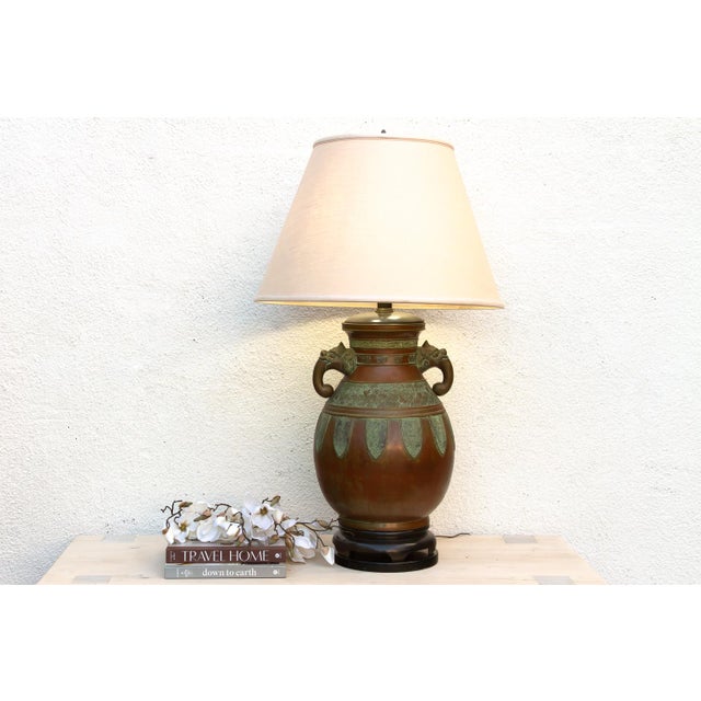 Chinese 19th Century Chinese Archaistic Dragon Lamp For Sale - Image 3 of 12