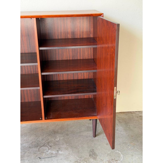 Wood Vintage Danish Rosewood Cabinet by Brouer – Mid Century Modern Scandinavian Storage For Sale - Image 7 of 10
