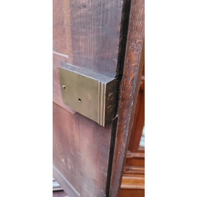 Antique 1812 Nordic French Baroque Renaissance Oak Armoire Hand Carved Sea Serpents For Sale - Image 10 of 10