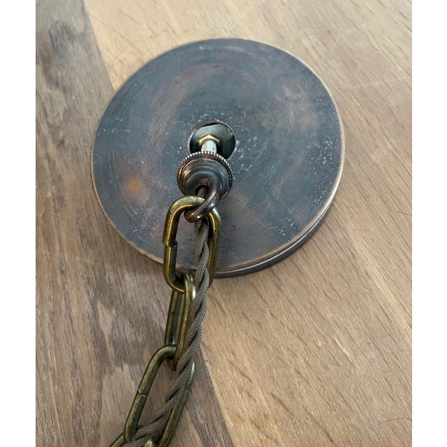 Ivory 1970s Vintage Ceramic Pendant Light For Sale - Image 8 of 10