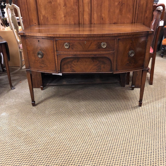 English Hepplewhite Bowfront Brandy Board For Sale - Image 10 of 10