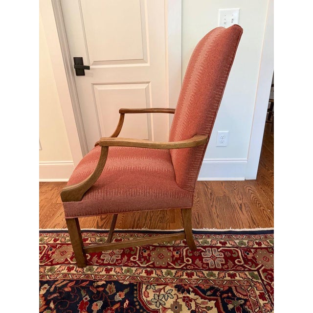 Traditional Upholstered Lolling Chair For Sale - Image 3 of 6