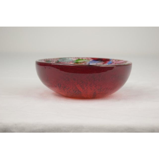 Murano glass bowl "Tutti Frutti," dating back to the 1970s and attributed to Venetian production in the style of Dino...