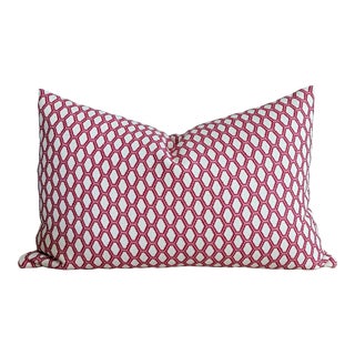 Schumacher Beehive in Valentine 16" x 26" Lumbar Pillow - Single For Sale