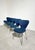 Blue Dining Chairs attributed to Egon Eiermann for Wilde & Spieth, Set of 6 For Sale - Image 8 of 8