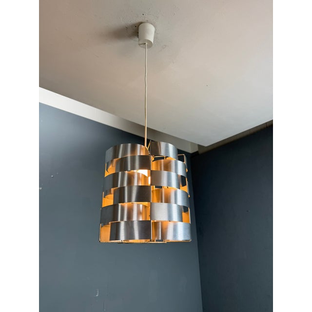 Aluminum Pendant Lamp by Max Sauze, 1970s For Sale - Image 13 of 16