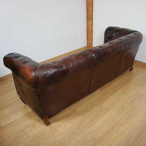 Victorian Leather Chesterfield Sofa For Sale - Image 9 of 16