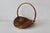Vintage French Style Wicker Flower Gathering Basket For Sale - Image 4 of 12