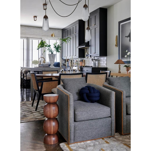 Not Yet Made - Made To Order "The Lynn" Walnut Drink Table For Sale - Image 5 of 5