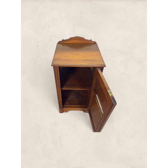 Antique English Oak Bedside Pot Cupboard Before a bathroom existed in every home, this little cupboard had a job to do....