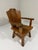 Brutalist Rustic Oak Armchair, 1960s For Sale - Image 18 of 18