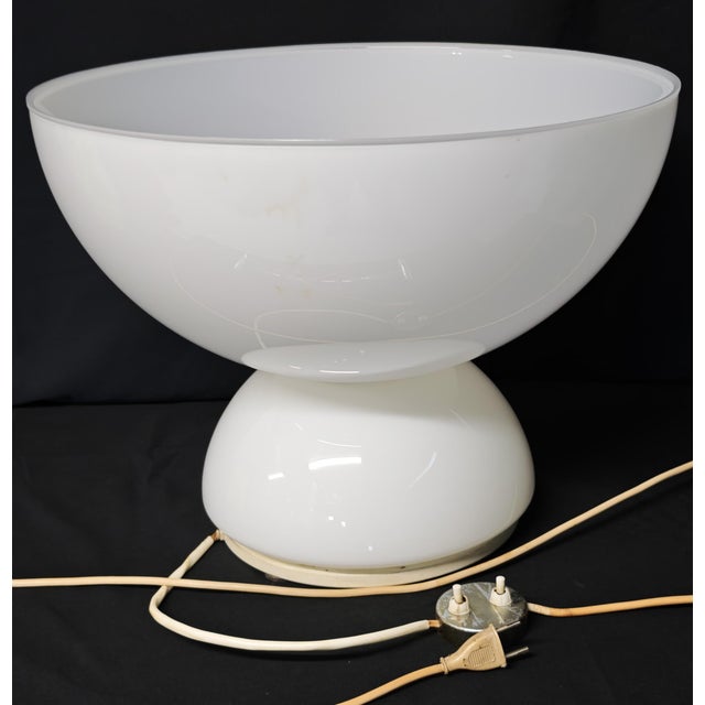 Glass Space Age Acrylic Mushroom Table Lamp from Ecolight Milano, 1970s For Sale - Image 7 of 18