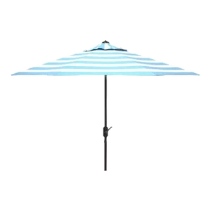 Outdoor UV Resistant Iris Fashion Line 9ft Auto Tilt Umbrella - Baby Blue