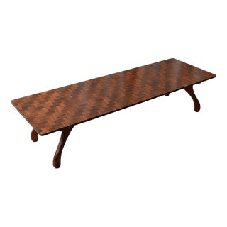 Cocobolo Parquet Coffee Table by Don S. Shoemaker for Señal s.a., Mexico, 1960s For Sale