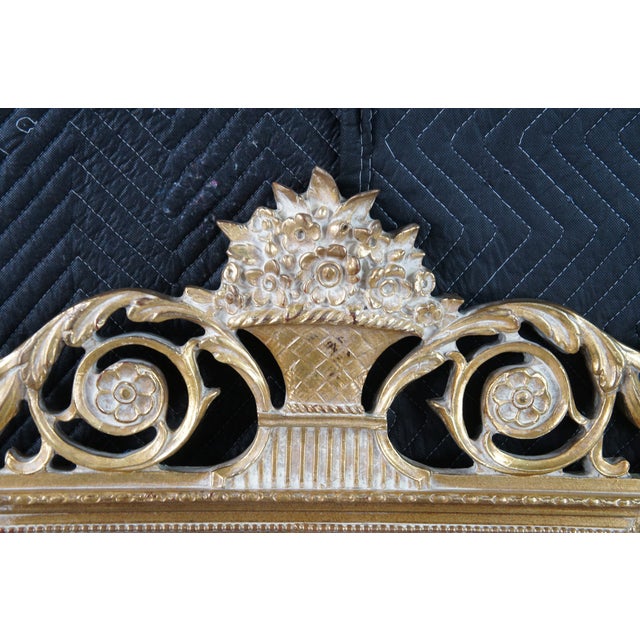 Vintage John Richard French Louis XVI Style Neoclassical Beveled Glass Mirror For Sale - Image 6 of 9