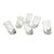 1960s Styles Mid-Century Modern Slanted Clear Shot Glasses For Sale - Image 4 of 4