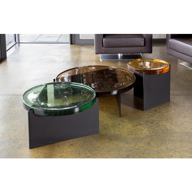 Alwa One Big 5501GRB Side Table with Green Top and Black Base by Sebastian Herkner for Pulpo For Sale - Image 4 of 5