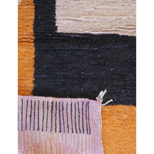 Moroccan Bold Stripes Wool Rug - 6′ × 8′10″ For Sale - Image 4 of 8