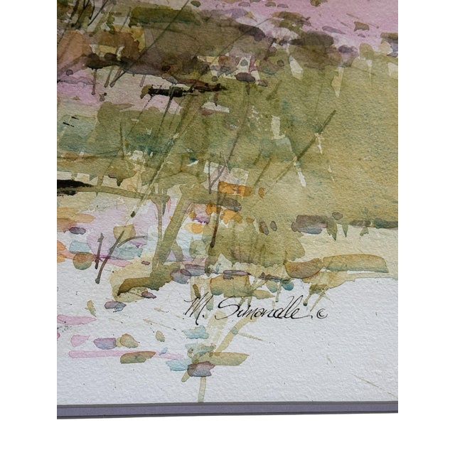 Late 20th Century Late 20th Century Original Signed Marilyn Simandle Painting For Sale - Image 5 of 10