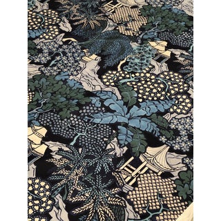 Asian Beacon Hill Tamarind Indigo Fabric - 2 Plus Yards For Sale