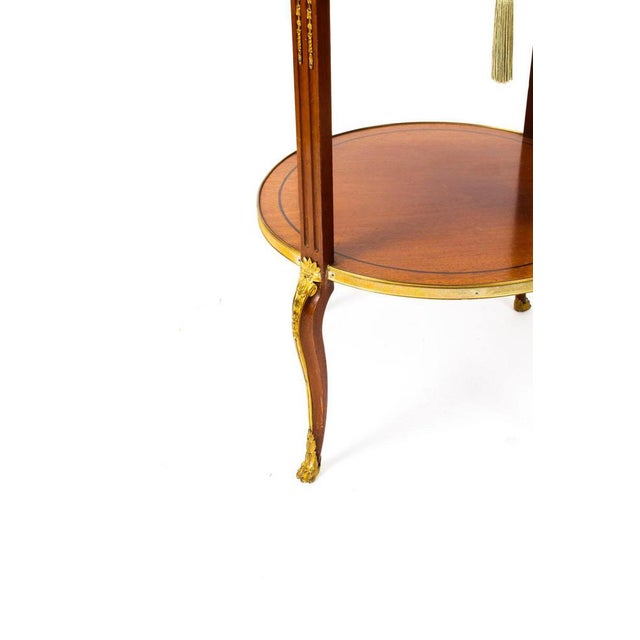 Metal 19th Century French Louis Revival Marble & Ormolu Occasional Table For Sale - Image 7 of 15