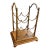 Brass & Mahogany Wine Rack For Sale