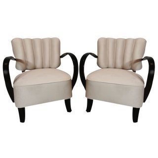 Set of Cocktail Armchairs by Jindřich Halabala, 1950s For Sale