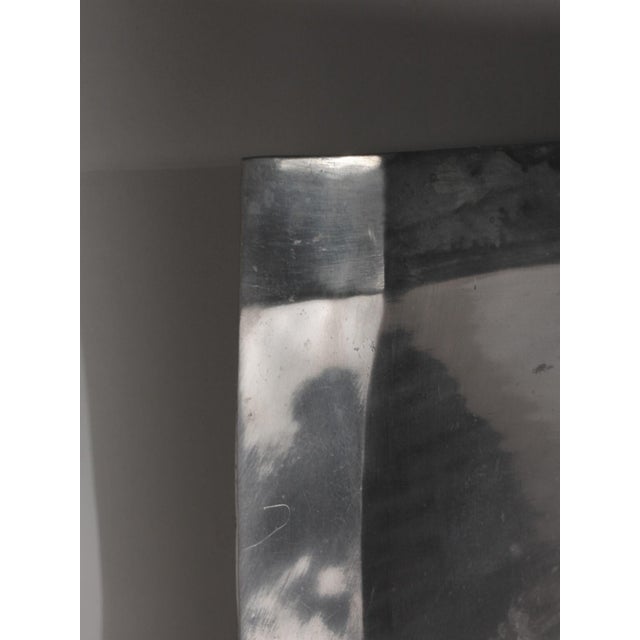Large Aluminum Square Bowl, 1980 For Sale - Image 4 of 6