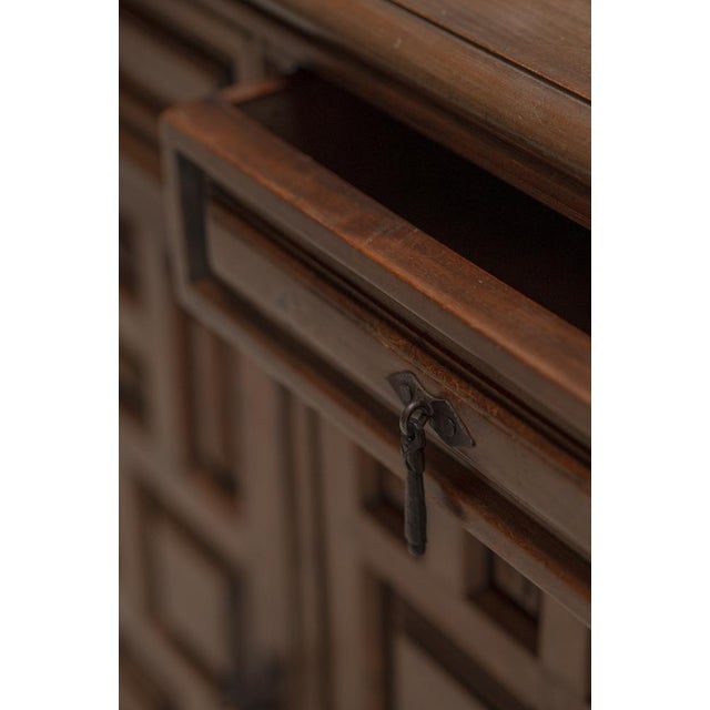 Brutalist Spanish Sideboard in Wood, 1970s For Sale - Image 15 of 18