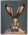 A whimsical oil painting portrait of a hare, by UK based artist Vivek Mandalia. Frame and hang in your home. 40 x 50 cm 16...