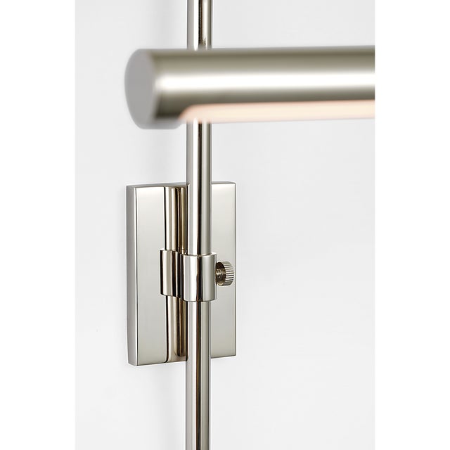 Kidd 9" Frame Mount Picture Light in Polished Nickel Designer: Thomas O'Brien Finish: Polished Nickel Height: 8.75" -...