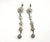 Contemporary Chanel Silver Star CC Crystal Lavender Bead Long Lever Back Earrings, A Pair For Sale - Image 3 of 7