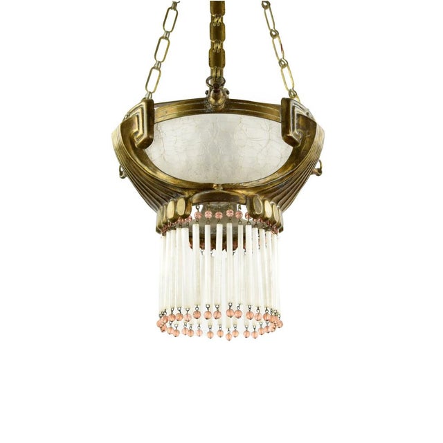 1920s Art Deco Pendant Light For Sale - Image 10 of 10