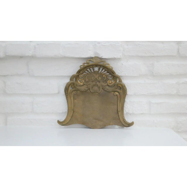 Antique English Brass Crumb Tray For Sale - Image 9 of 10