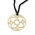 Contemporary Tiffany & Co. Picasso Zellige 18k Gold Medallion Pendant & Cord Necklace For Sale - Image 3 of 6