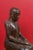 18th Century Thai Hand Carved Lacquered Wood Sculpture of a Seated Monk For Sale - Image 11 of 13