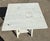 Vintage White Handpainted Mahogany Farmhouse Shabby Chic Two-Tier Side Table With Drawer For Sale - Image 4 of 12