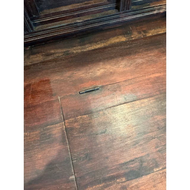 Early 20th Century Antique Victorian Edwardian Revival Paneled Settle, Storage Settle, Monks Bench For Sale - Image 5 of 17