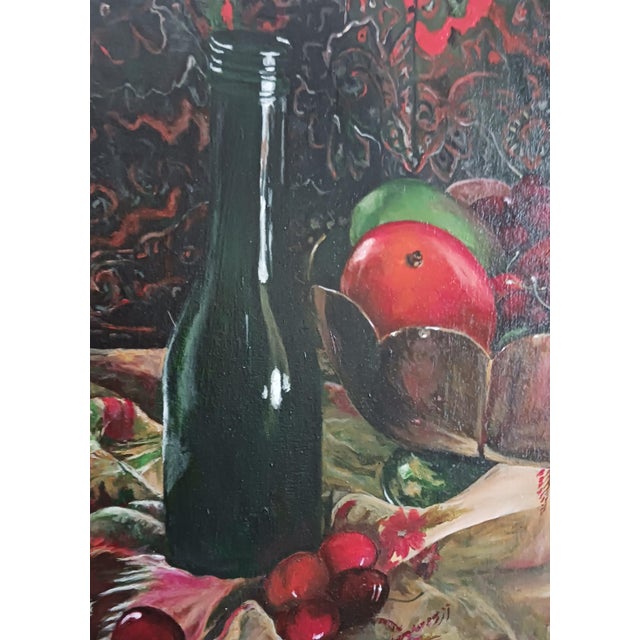 Contemporary Jim Throne Spilled Cherries - Contemporary Realist Still Life Acrylic For Sale - Image 3 of 9