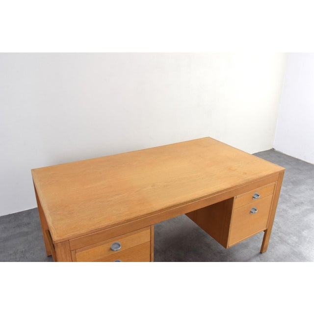 Mid-Century Oak Desk by Chr. Rasmussen for Randers Møbelfabrik, 1970s For Sale - Image 13 of 18