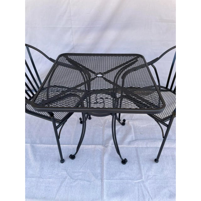 Woodard Attributed Styled After Valencia Bistro Table & 2 Chairs Chairish