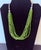 Stone Vintage Bohemian Green Stones Multiple Strands Necklace For Sale - Image 7 of 7