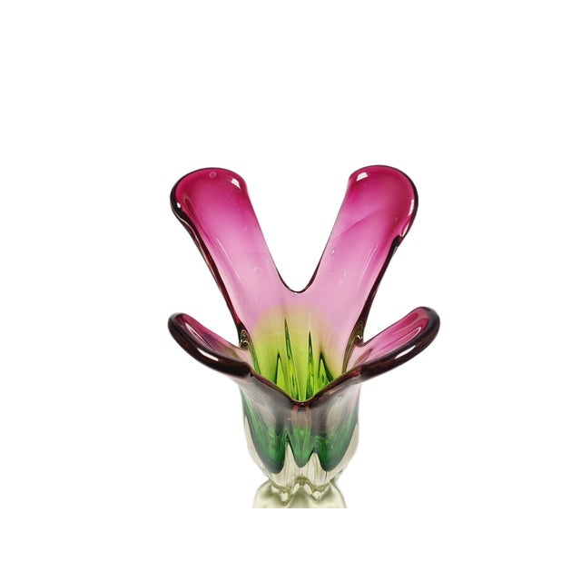 Vase by J. Hospodka for Chribska Glassworks, Former Czechoslovakia, 1960s For Sale - Image 14 of 18