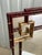 Vintage Palm Beach Regency Red Faux Tortoiseshell & Parcel Gilt Wall Mirror- Newly Painted For Sale In Mobile - Image 6 of 12
