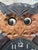 This vintage owl wall clock is from the 40s-50s. From my research I believe it is from Germany. It would make a very...