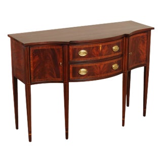 Henkel Harris Hepplewhite Style Inlaid Mahogany Sideboard For Sale