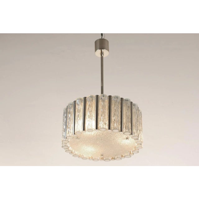 This Murano glass pendant lamp from the German manufacturer Kaise Leuchten emits an indirect, diffused light from two...
