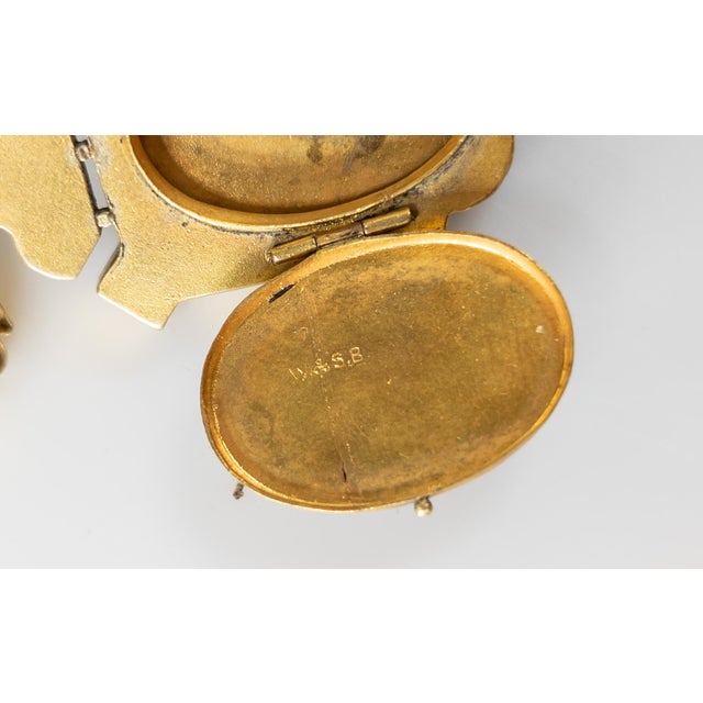 19th Century Victorian Gold Filled Etruscan Revival Locket Pendant by Blackinton For Sale - Image 9 of 9