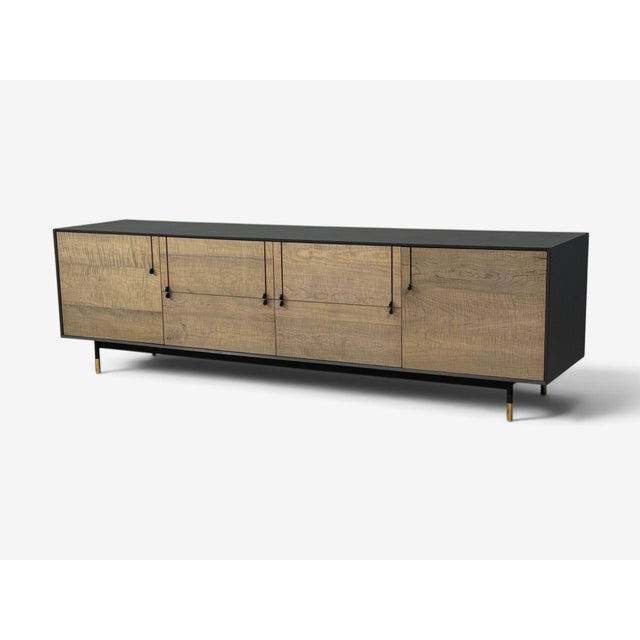 Bddw, Modern Sideboard, Ebonized Wood, Tiger Maple, Bronze, Usa, 2015 For Sale In New York - Image 6 of 12