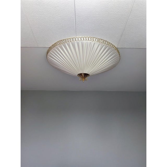 Large Mid-Century Finnish Model K5-27 Flush Mount by Paavo Tynell for Idman, 1950s For Sale - Image 6 of 16